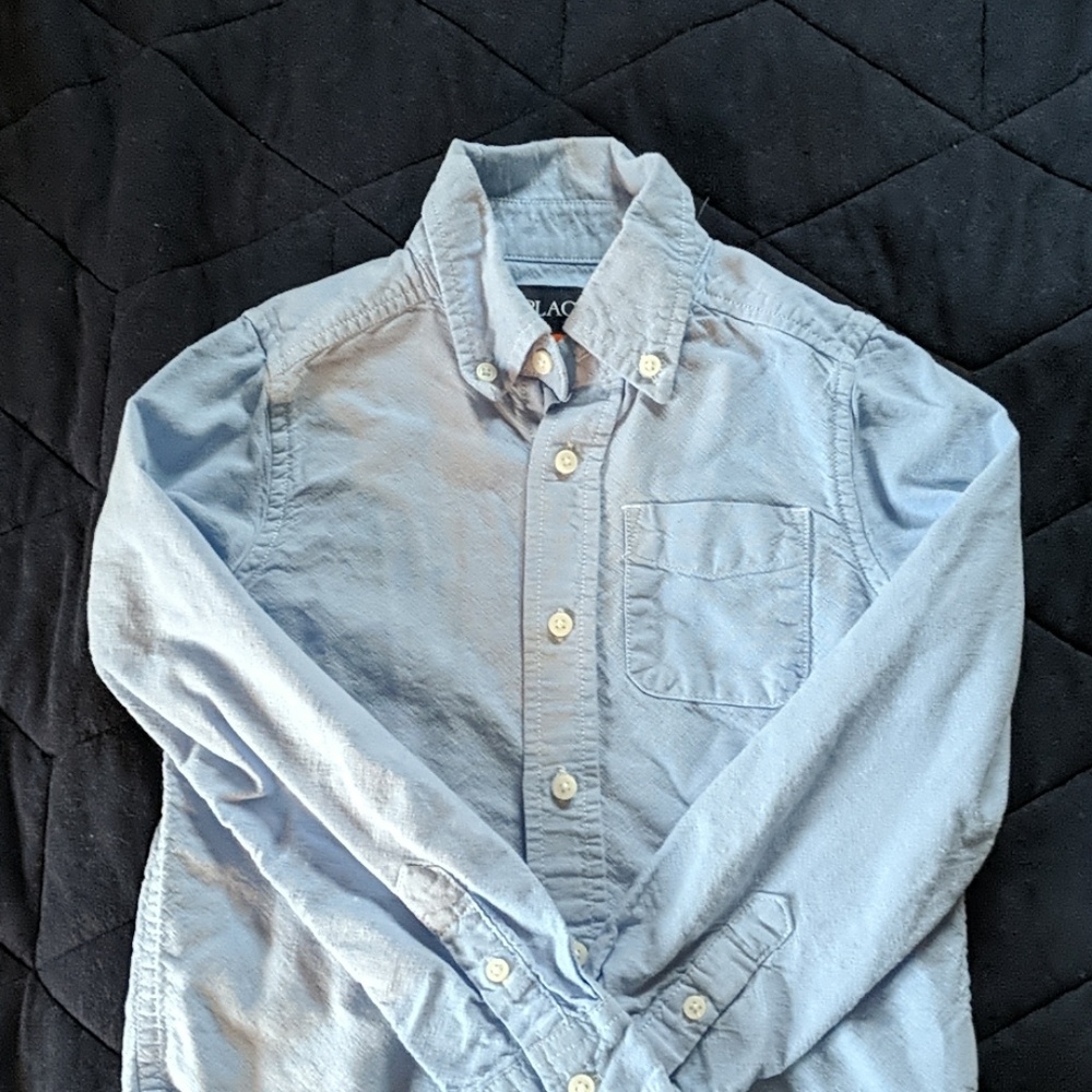 Blue Oxford Button Down - sz 5/6